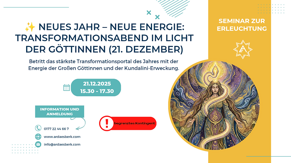 ✨ Neues Jahr – Neue Energie: Transformationsabend im Licht der Göttinnen (21. Dezember)
