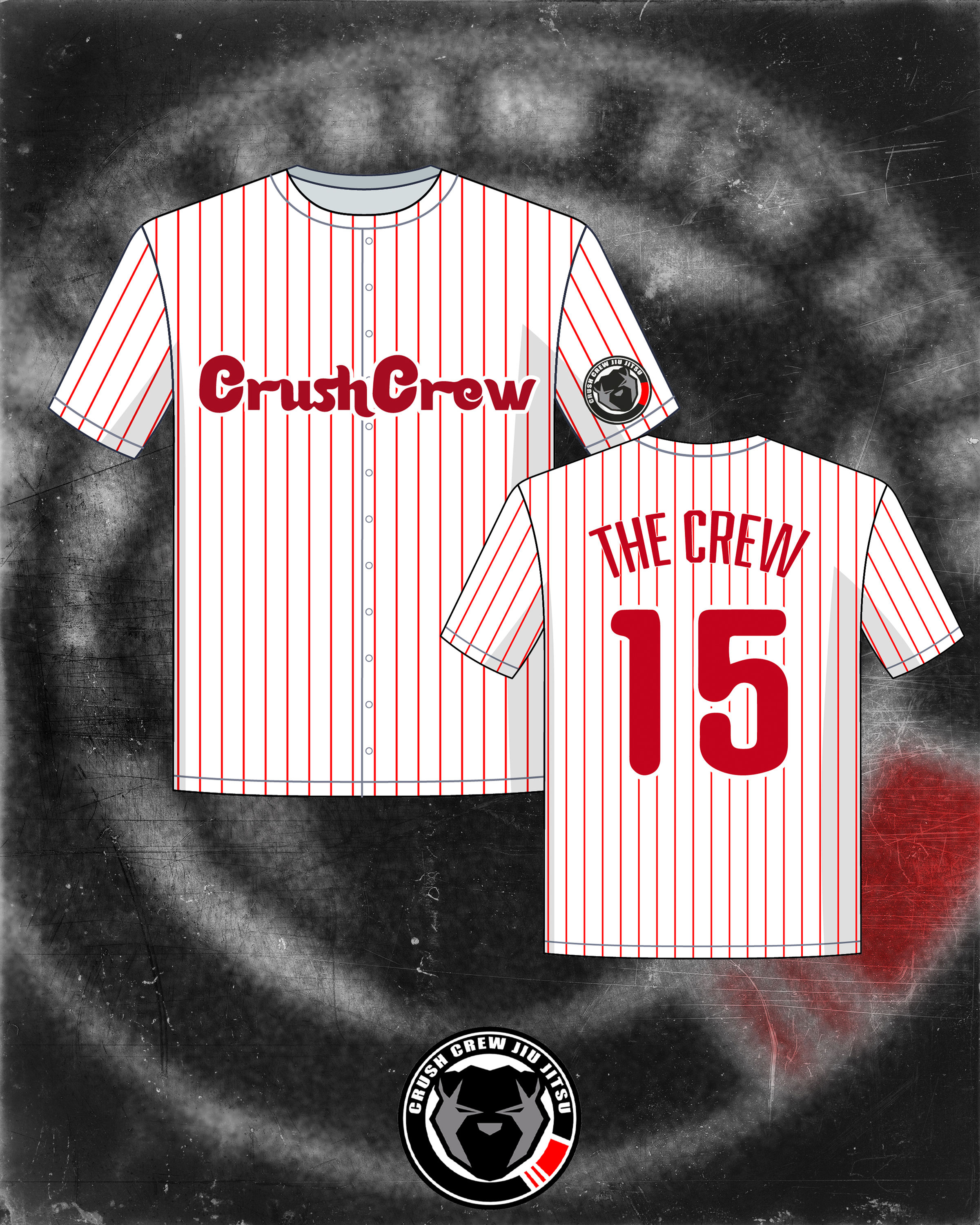 Philly Crewies Rash Guard White