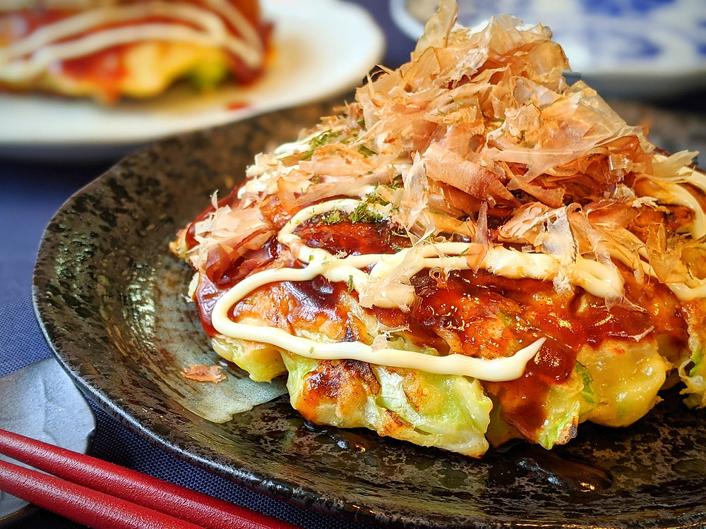 okonomiyaki - Japanese savory pancake