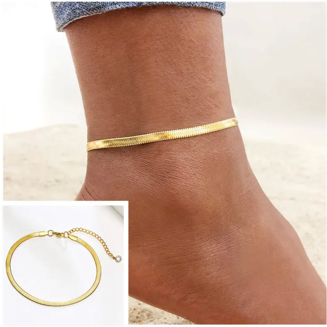 Snake Chain Anklets 