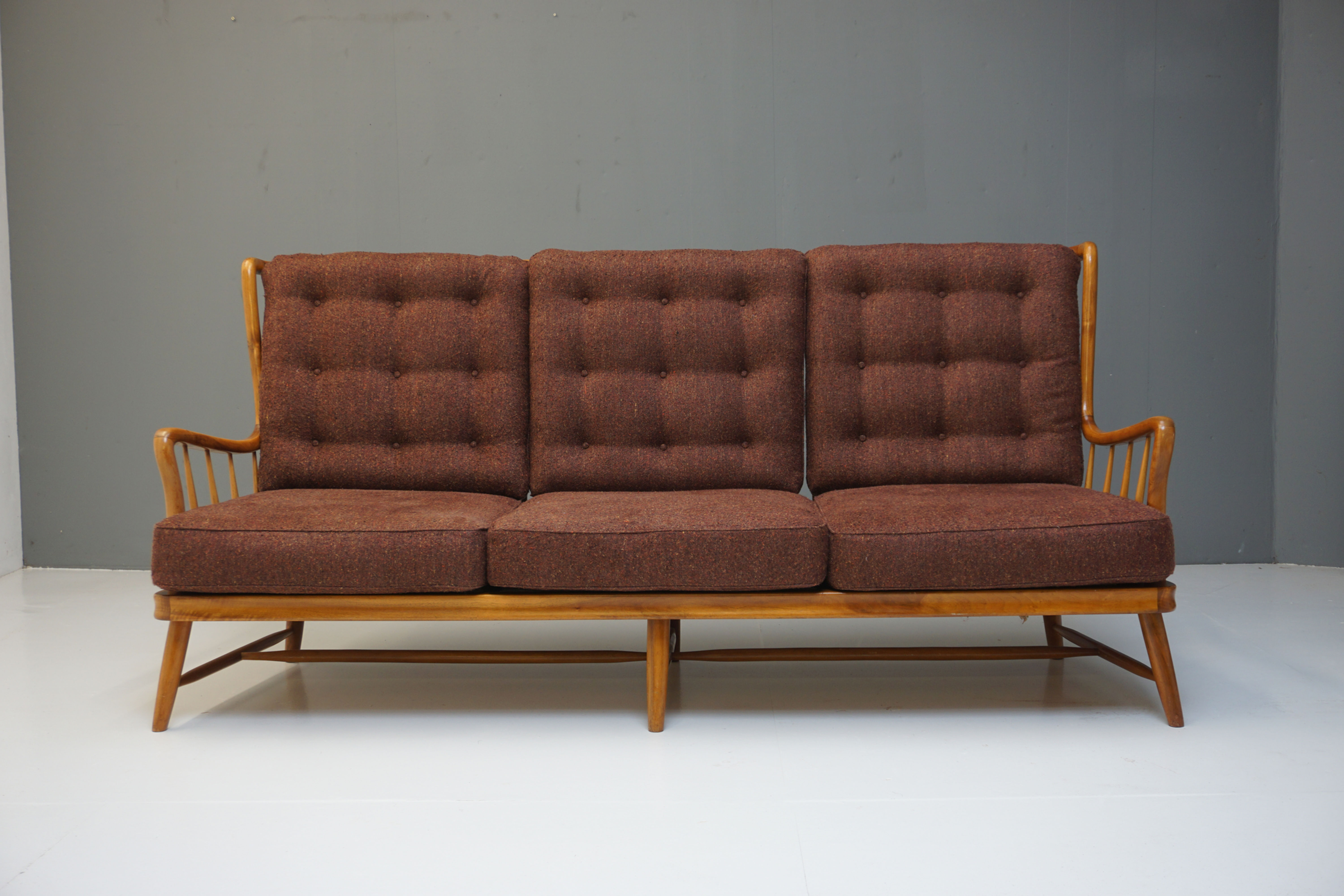 Three Seat Mid-Century Sofa