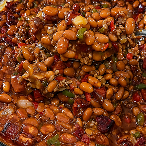 Unc’s Bourbon-Smoked Beans