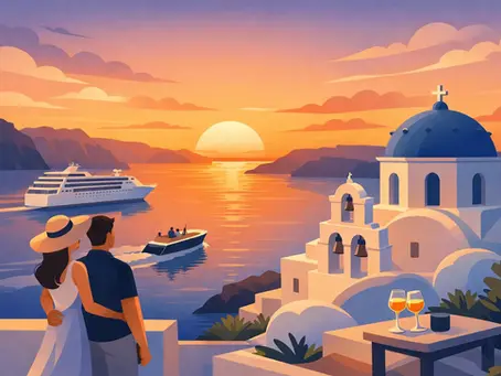 Private Santorini Sunset Tour for Cruise Guests