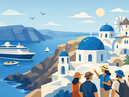 Santorini Tours for Cruise Groups With Limited Time