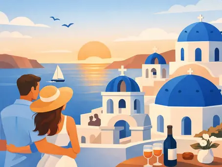 A Santorini Tour for Honeymooners, Planned Well