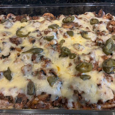 Cheesy Beef Taco Bake & Roasted Cabbage Recipe