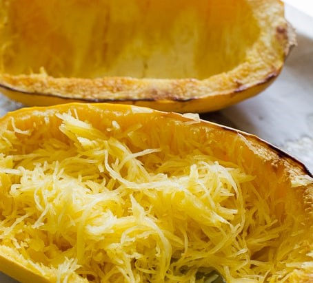 Roasted Spaghetti Squash with Homemade Tomato Sauce