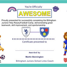 Billingham Juniors' school links programme