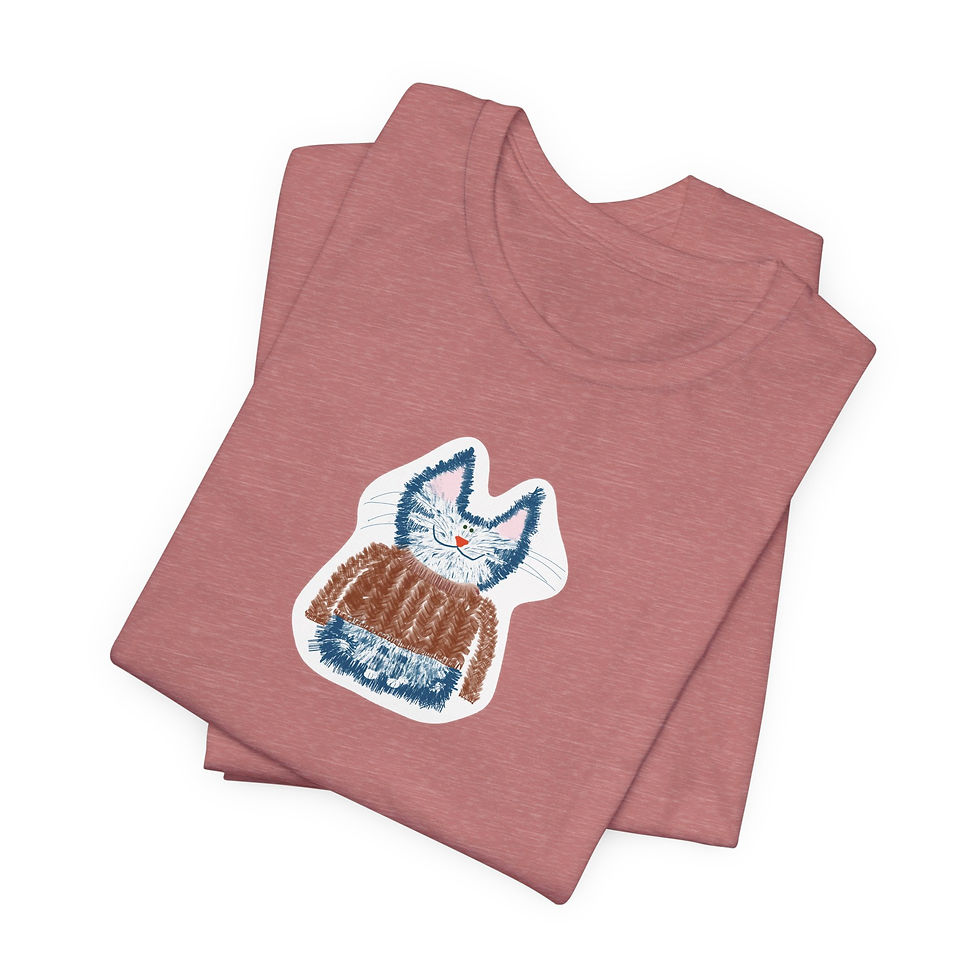 Thumbnail: Cozy Sweater Cat Unisex T-Shirt