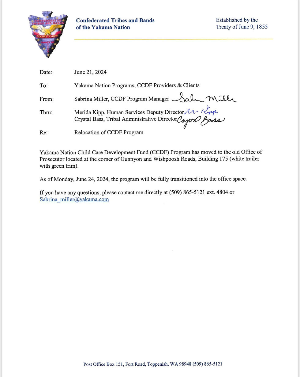 ATTENTION CCDF Families and Providers