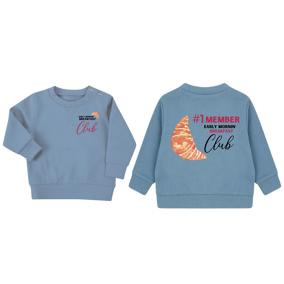 Thumbnail: Number 1 Member of Early Morning Club Toddler Sweater Retro Vibe Pullover