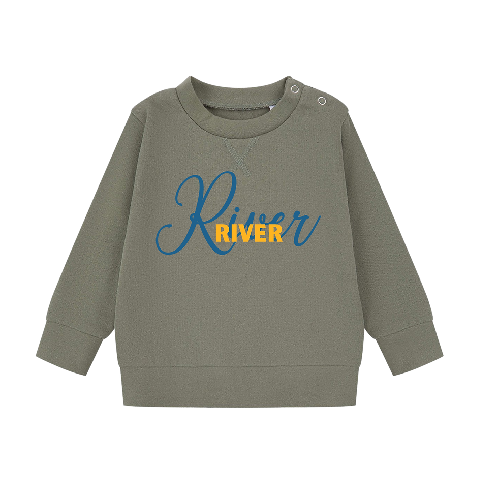 Thumbnail: Young Wild and Three Birthday Toddler Sweater Custom Birthday Present for three