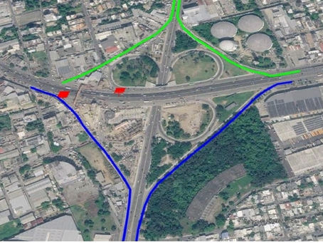 Anuncian desvío por retiro del viejo puente peatonal en el Kilómetro 9