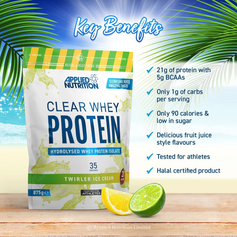Miniaturebillede: Applied Nutrition Clear Whey Protein 875g / 35servings Grapefruit