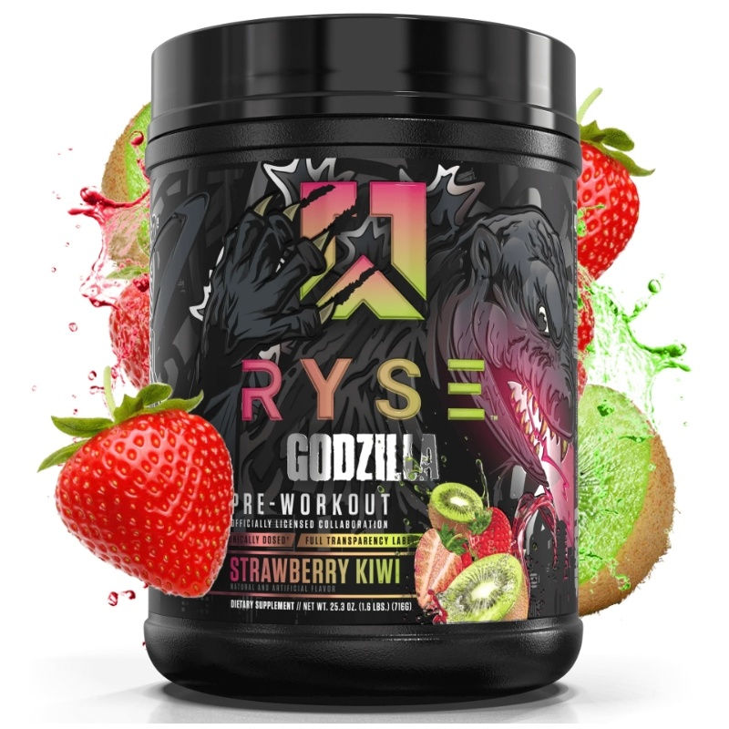 RYSE Godzilla Pre-Workout 40 Servings ~800g Blackberry Lemonade