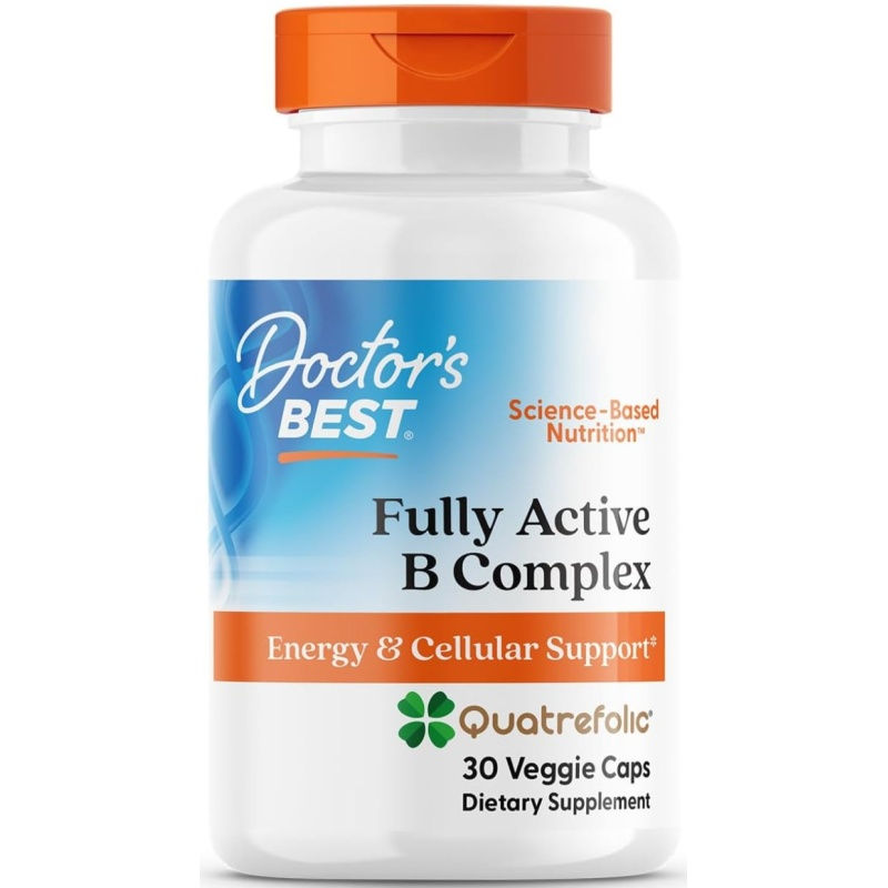 DR´S BEST Fully Active B-Complex with Quatrefolic 30 veggie caps