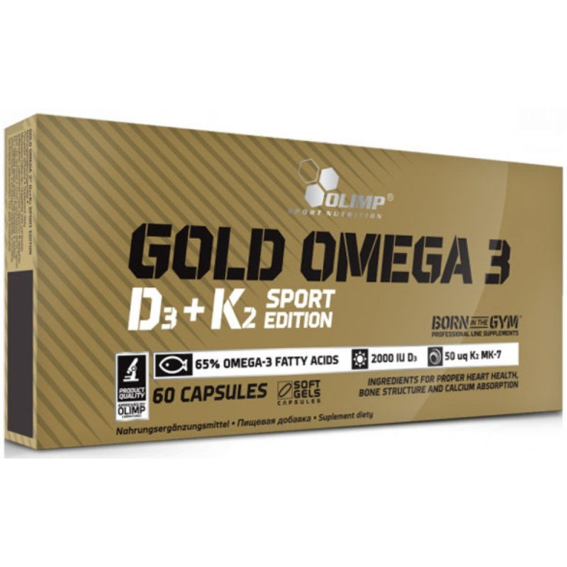 OLIMP Gold Omega 3 D3 + K2 Sport Edition - 60 caps