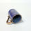Thumbnail: Mug in violet blue and blue jeans colours with gold stars