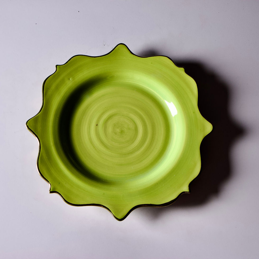 Thumbnail: Dessert Plate | Lime and spring