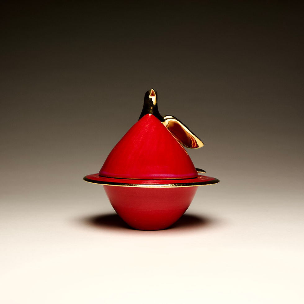 Thumbnail: Small Lidded Bird Vessel