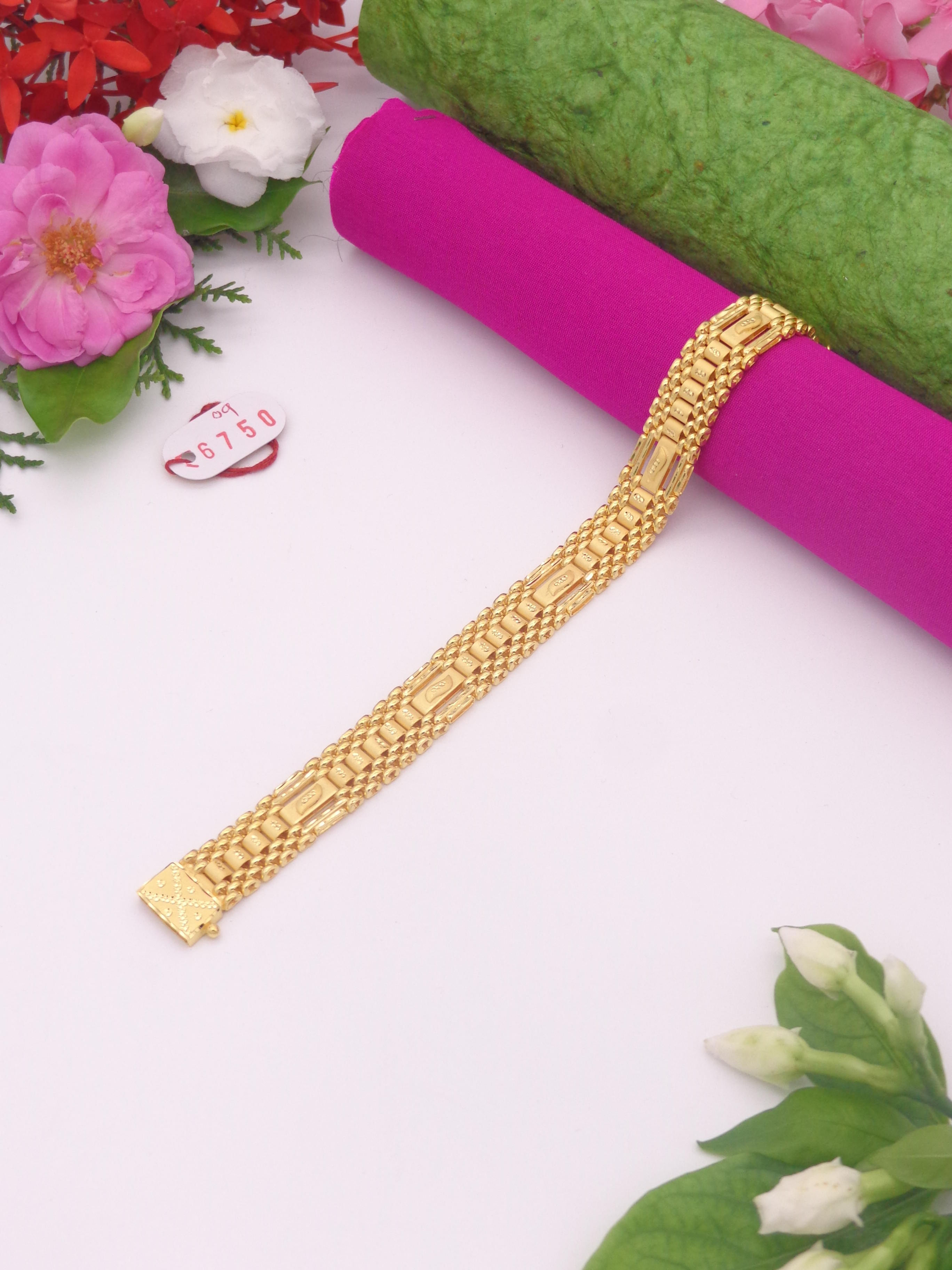 Nishu Gold 1 gram gold bracelet