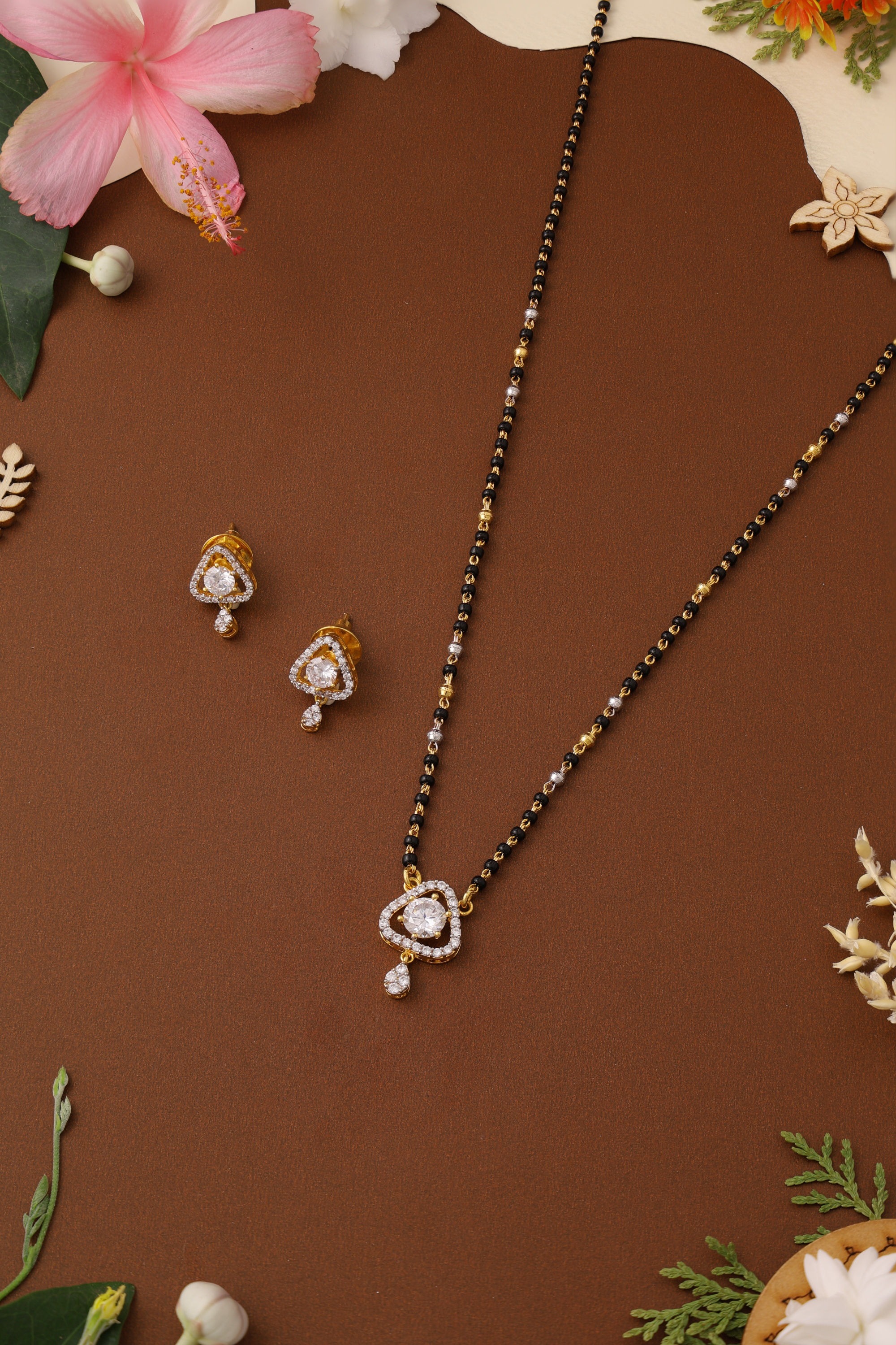 1 Gram Short Mangalsutra - Diamond