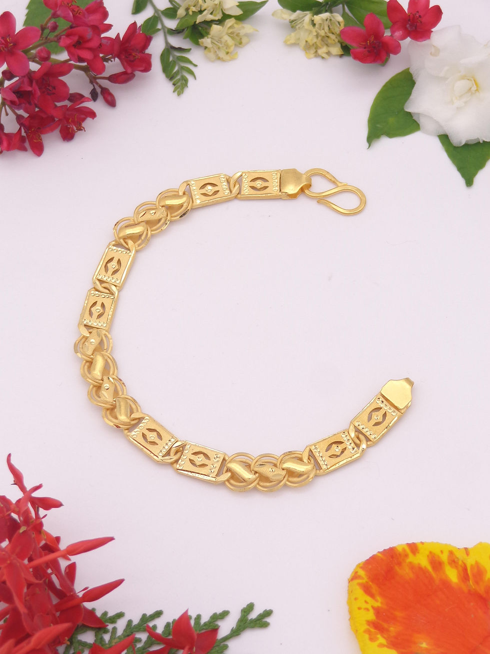 Gold bracelet, 1 gram, Nishu Gold jewelry
