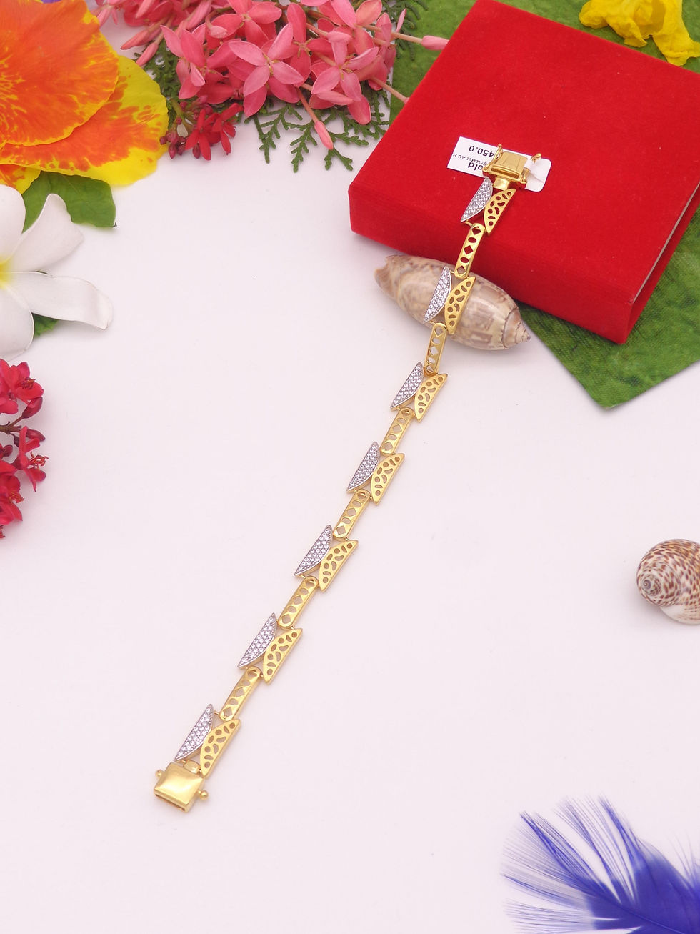 Elegant gold bracelet, Nishu Gold, 1 gram