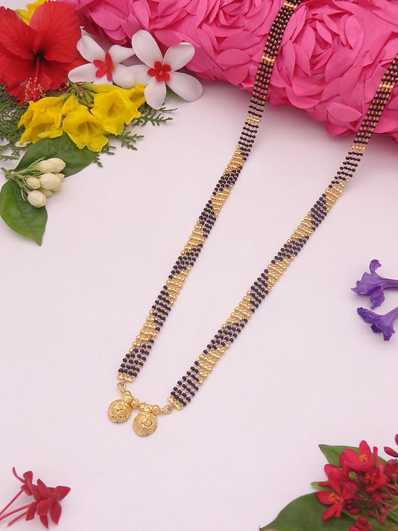 Gram Long Mangalsutra 3-Line Gram Gold Jewellery Stores India