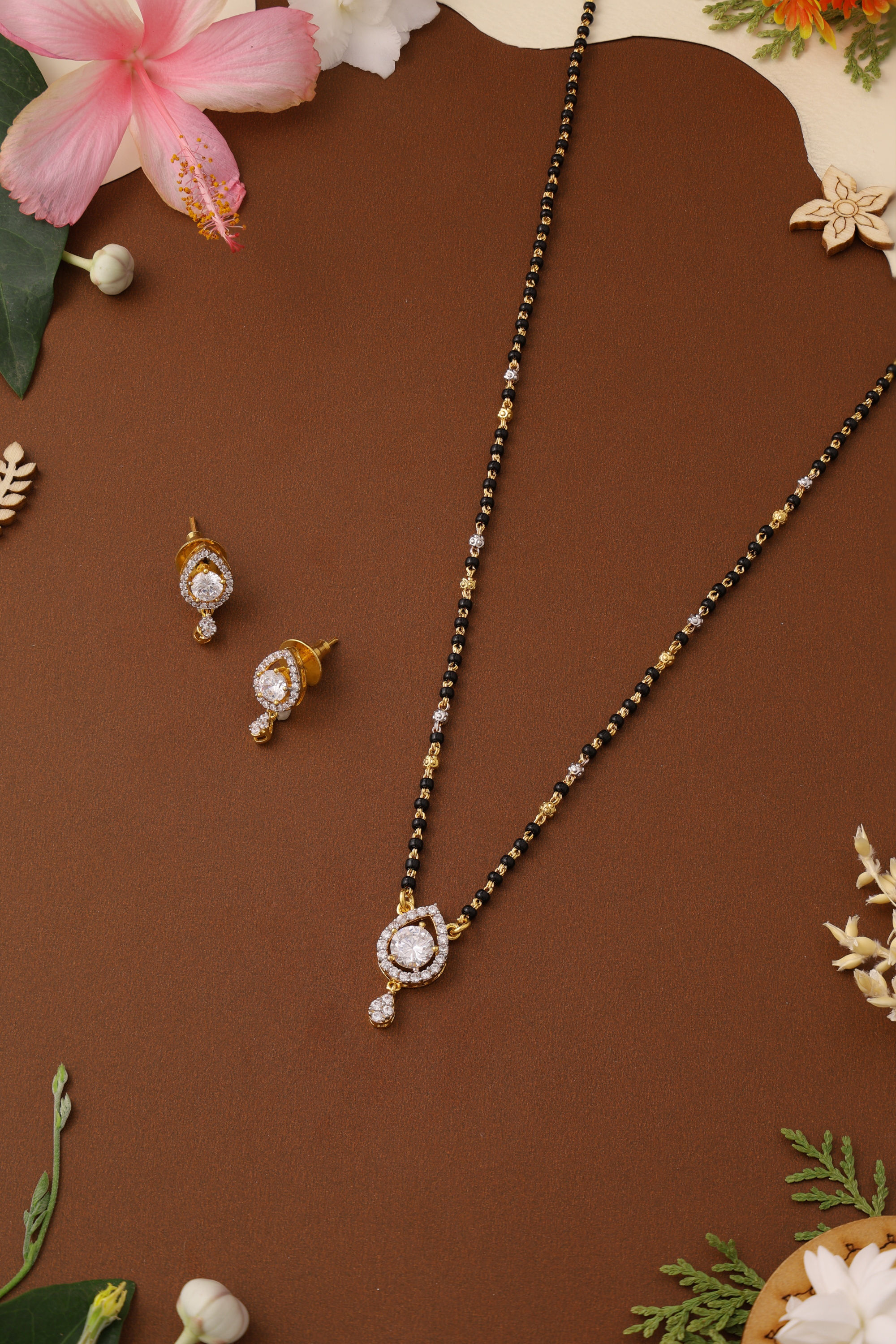 1 Gram Short Mangalsutra - Diamond