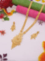 Nishu Gold 1 gram gold necklace set