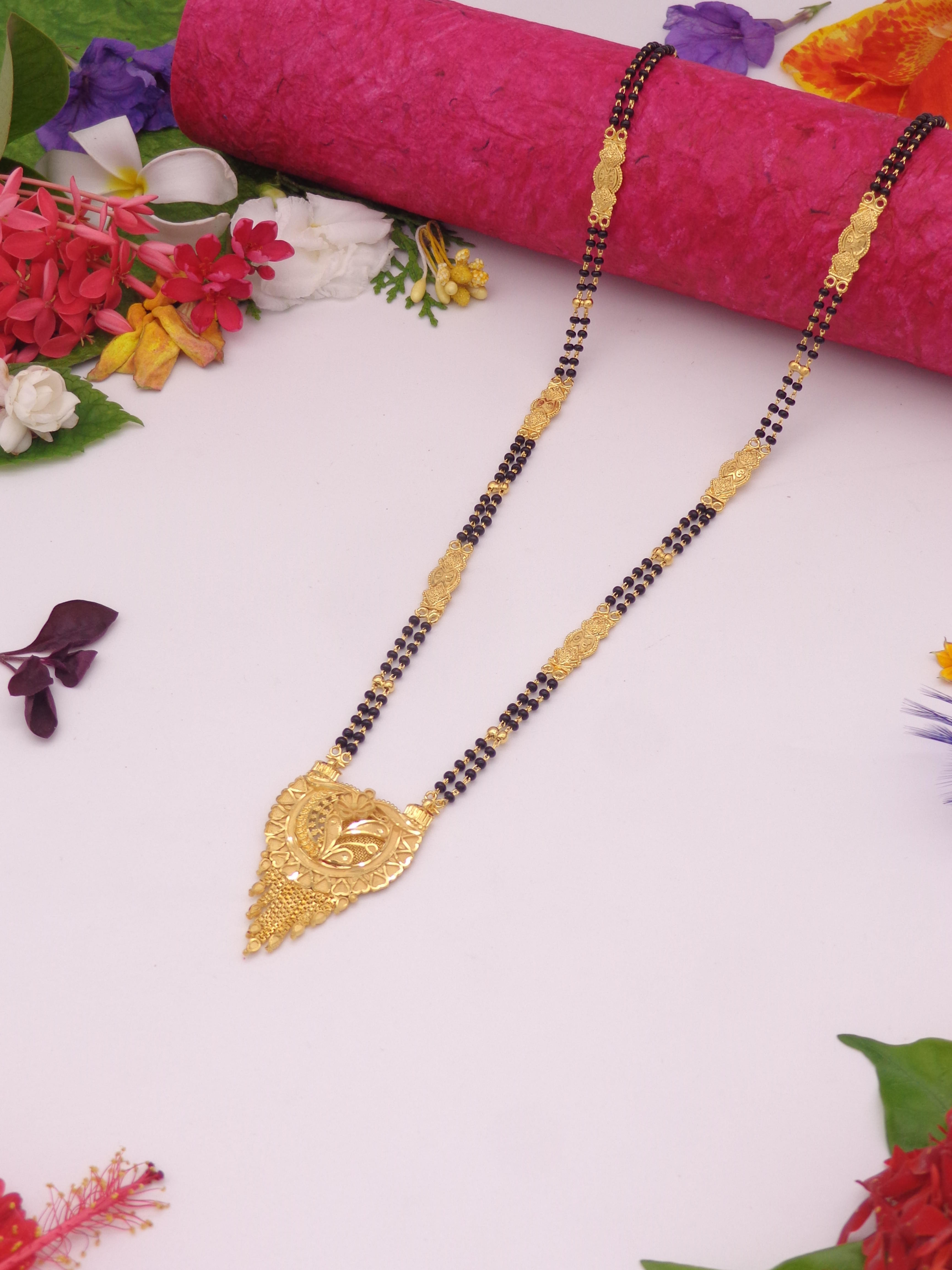 1 gram gold mangalsutra necklace