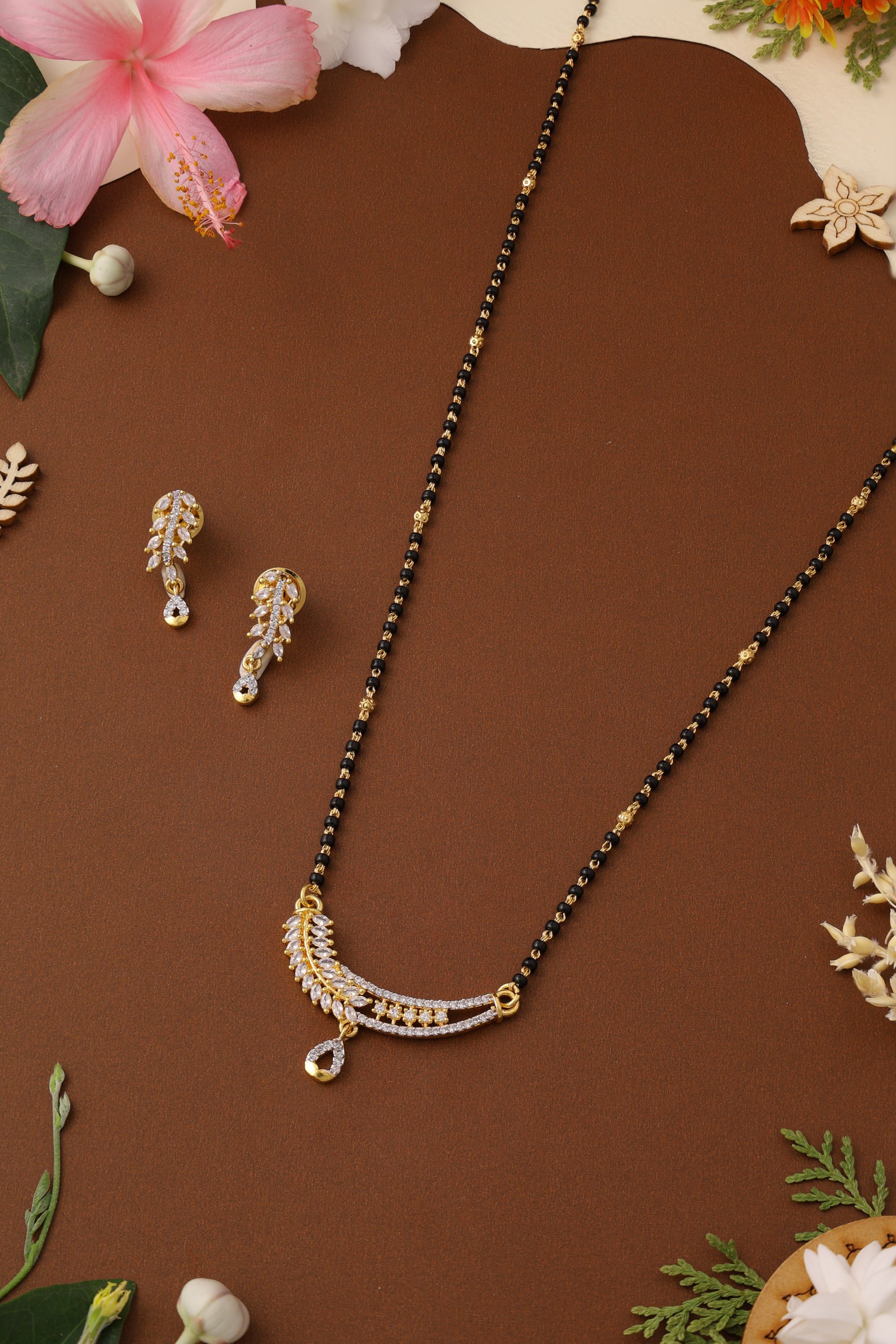 1 Gram Short Mangalsutra - Diamond