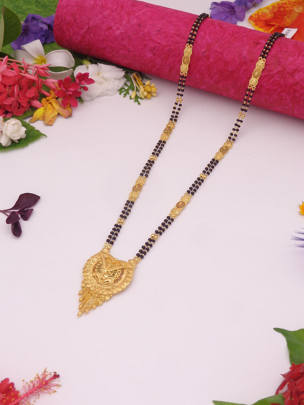 Delicate gold Mangalsutra necklace