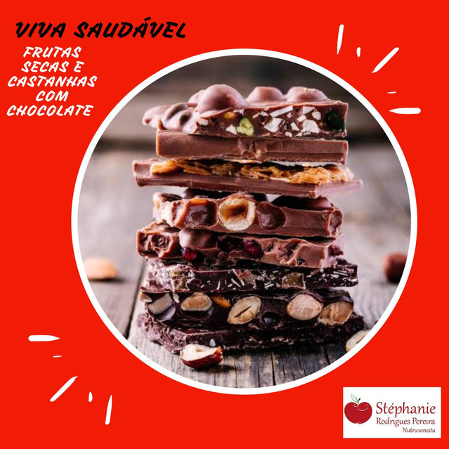 Frutas secas com Chocolate