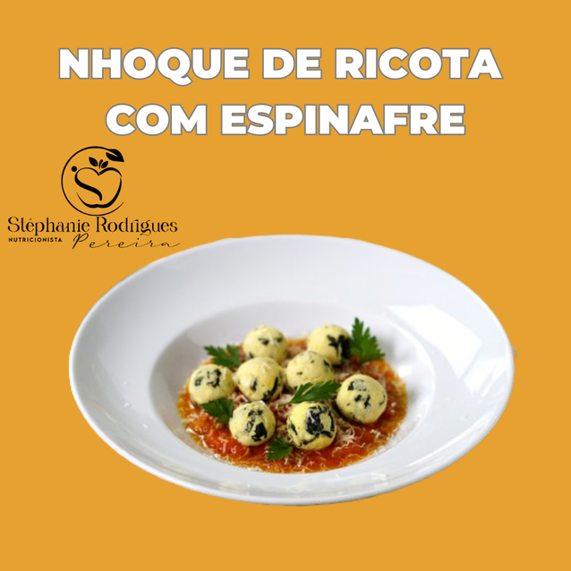 Nhoque de ricota com espinafre