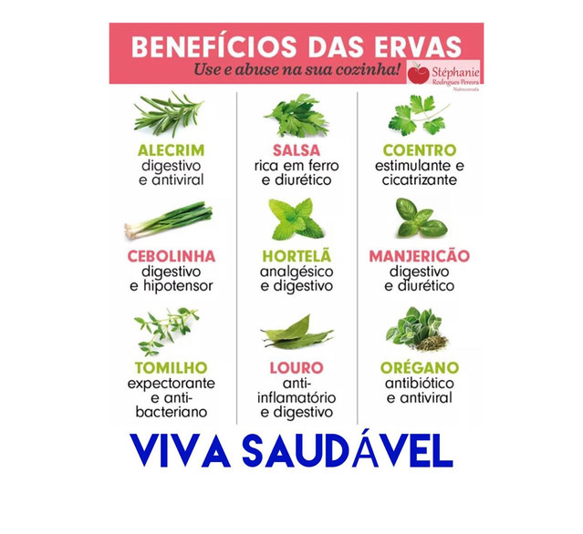 Benefícios das ervas