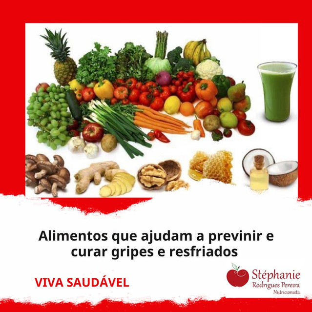 Alimentos que ajudam a prevenir e curar gripes e resfriados