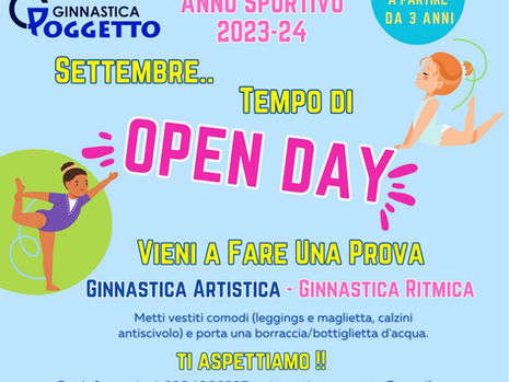 Settembre: il mese degli OPEN DAY