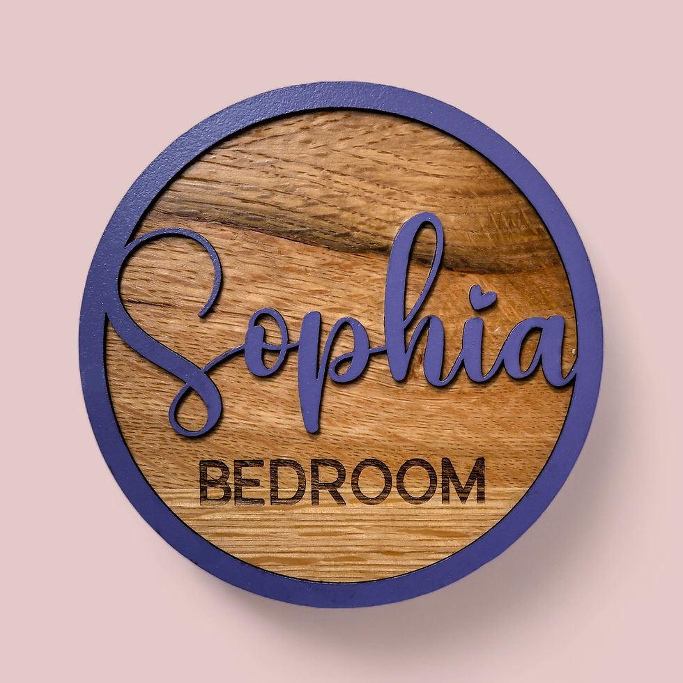 Thumbnail: Personalised Wooden Door Name Sign