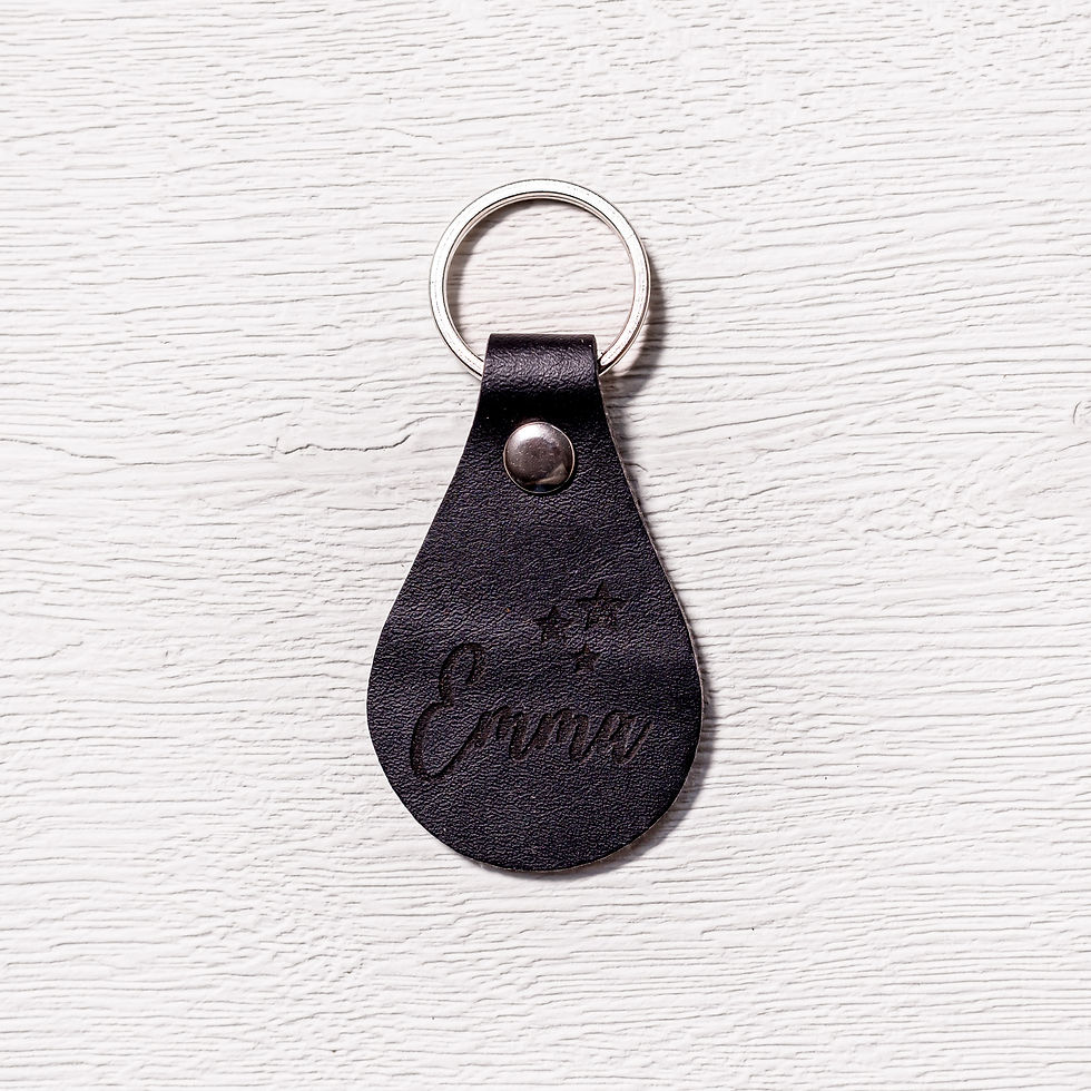Thumbnail: Personalised Keyrings in 5 different colours