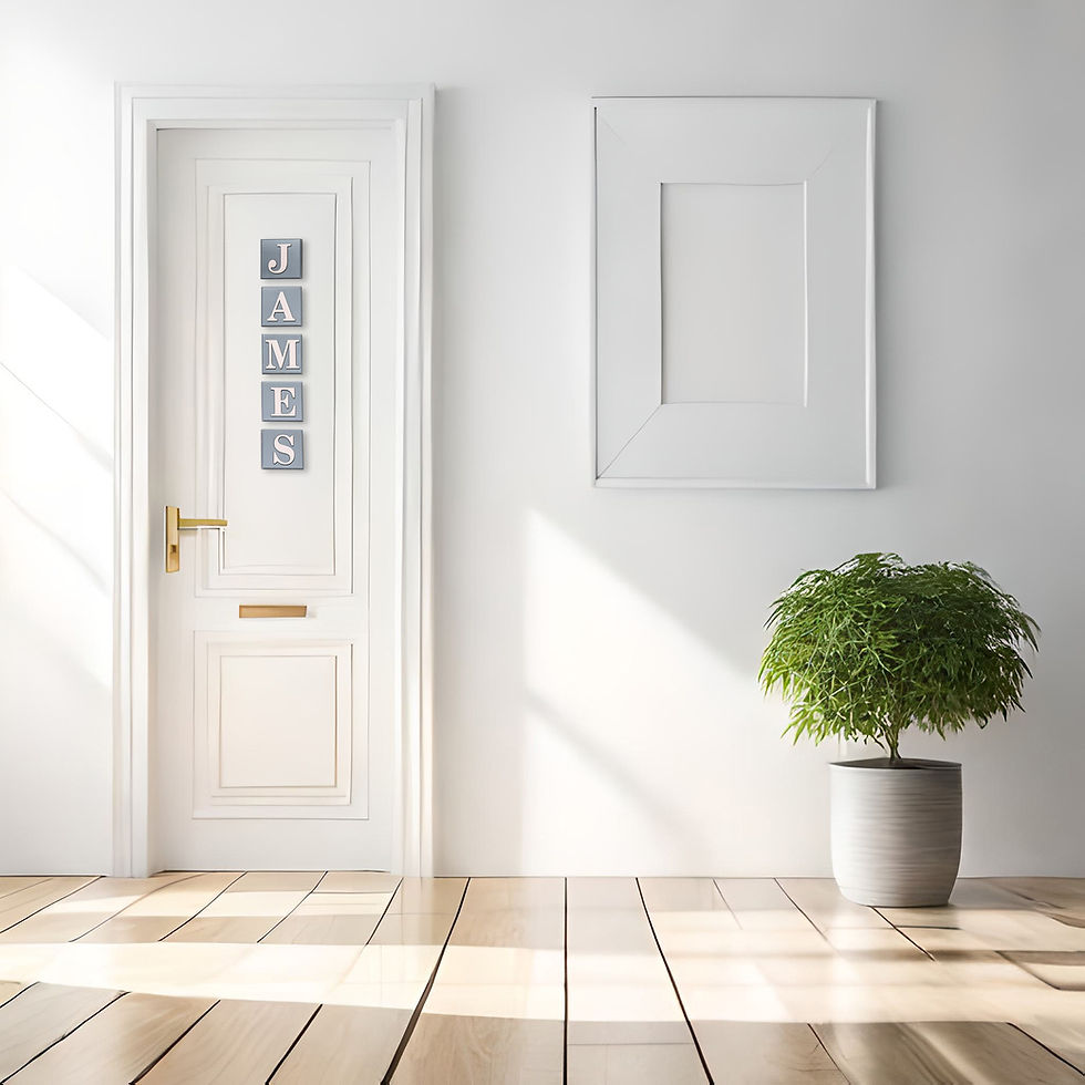 Thumbnail: Wooden Letter Wall Tiles