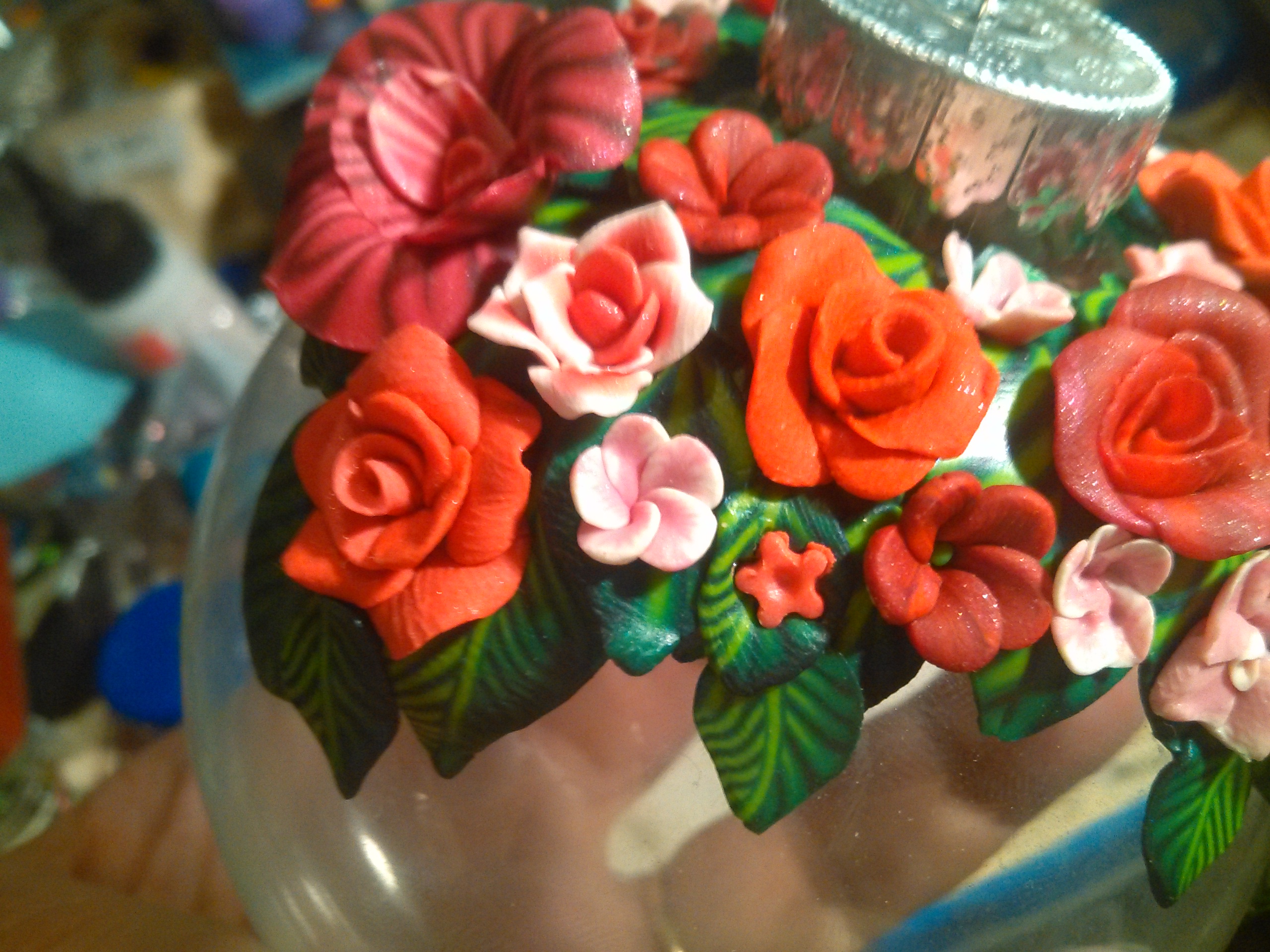 Red Flowers Bauble
