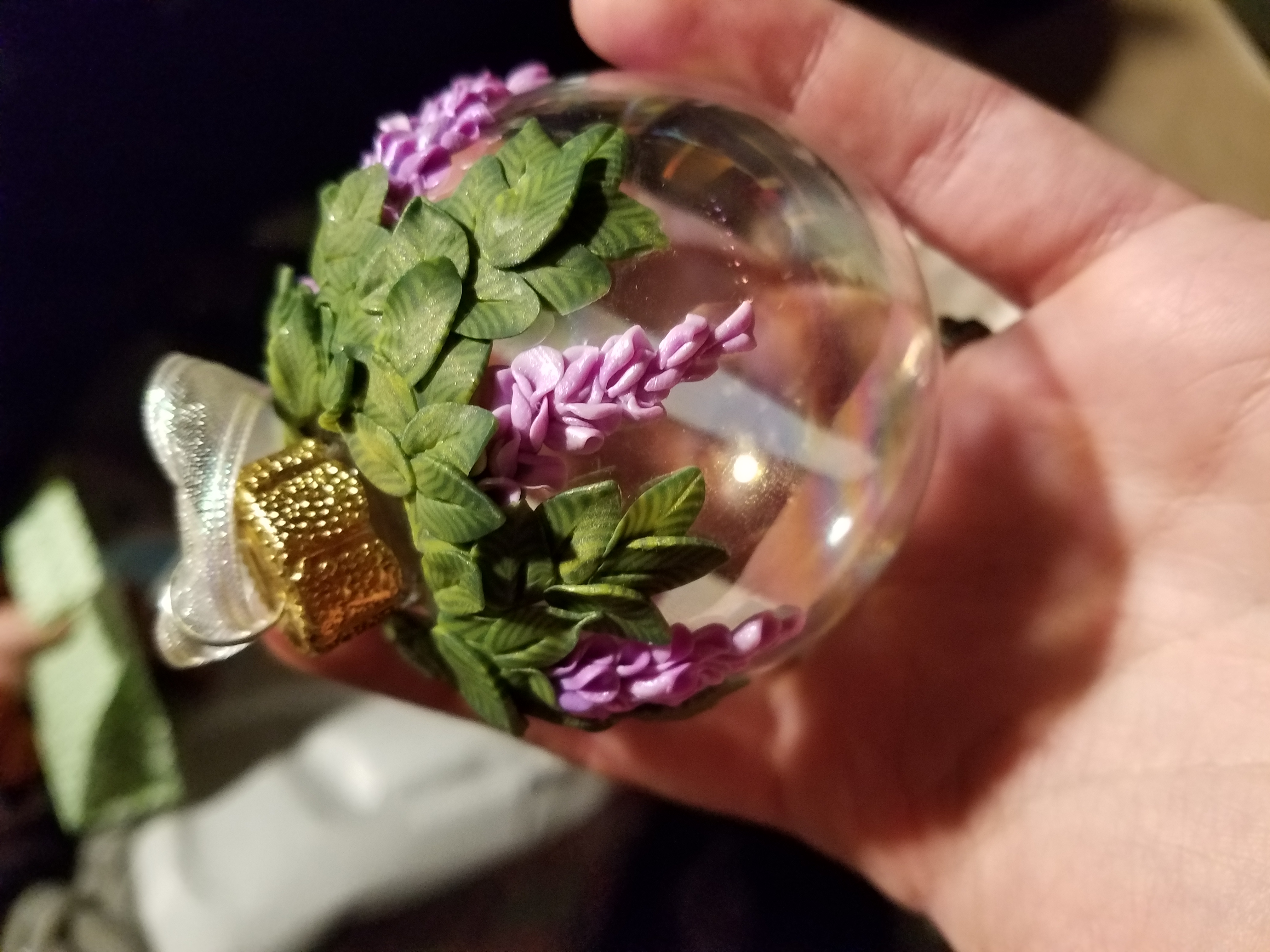 Wisteria Bauble - Angle 1