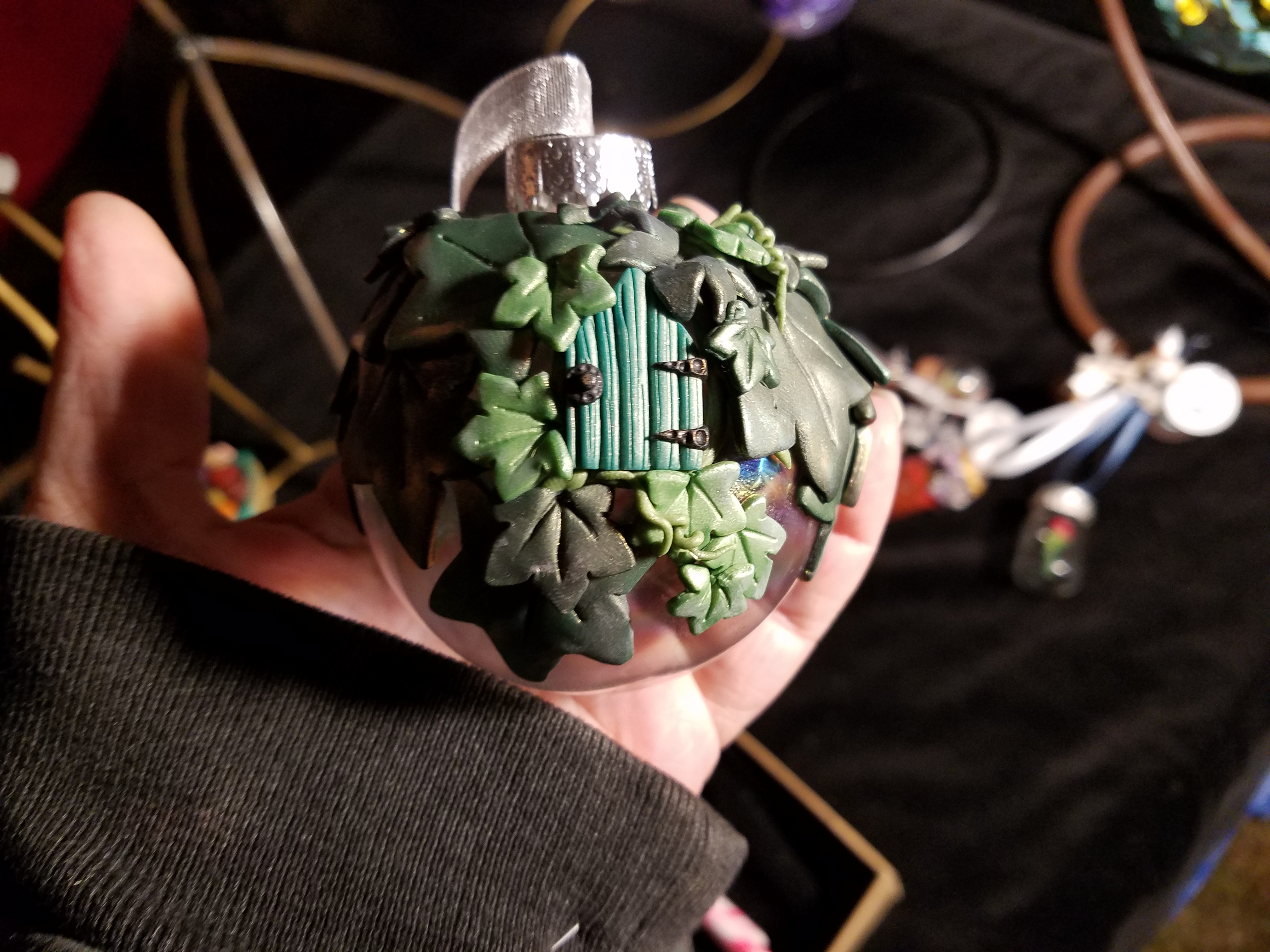 Ivy-Covered Fairy House Bauble.