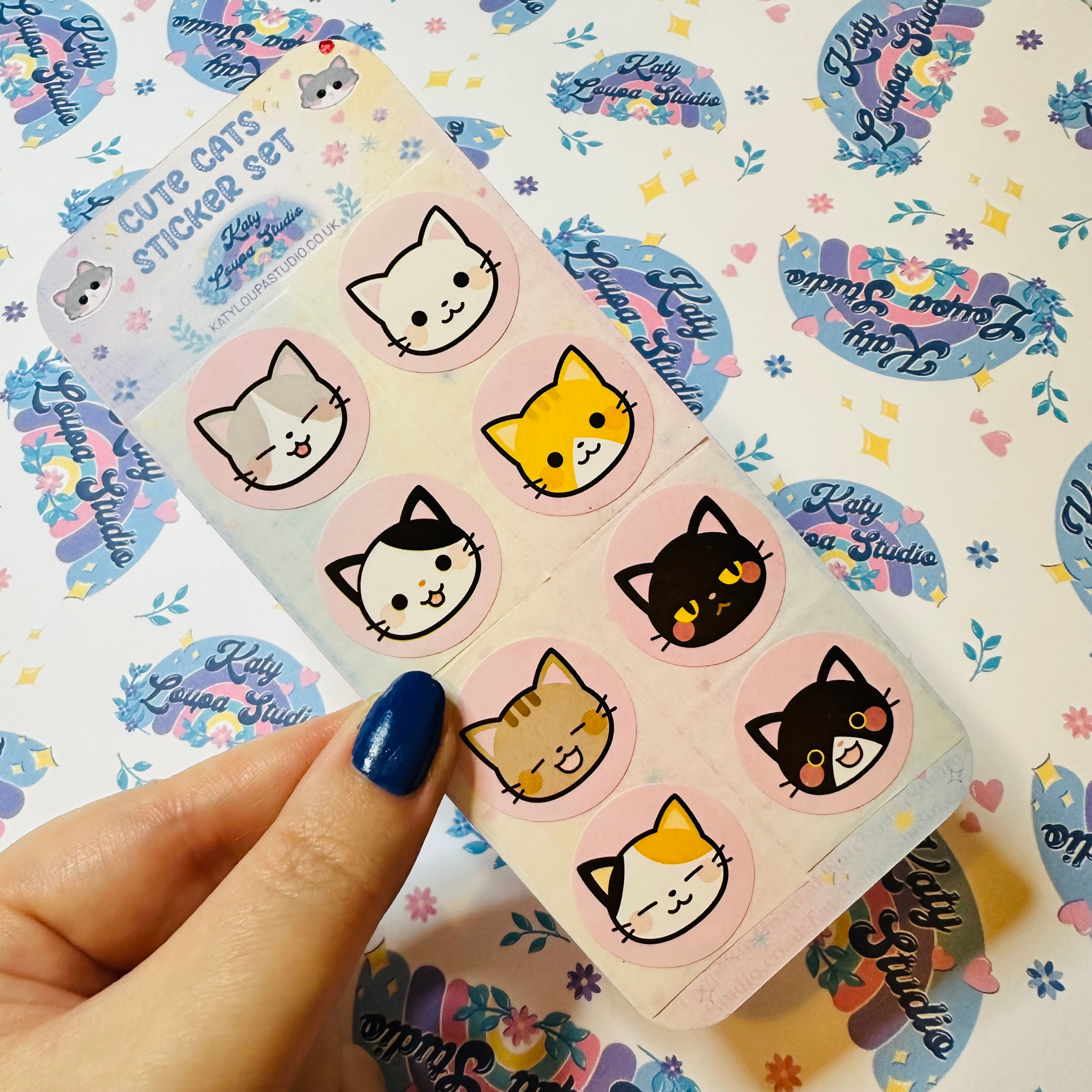 Cute Cats Sticker Set