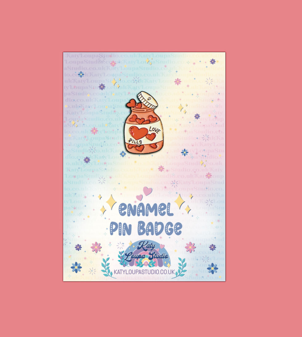 Love Pills Enamel Pin Badge