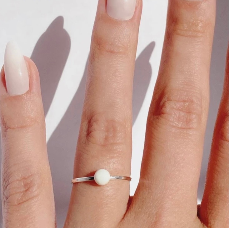 Sterling Silver Round Bezel Ring in 3mm, 4mm, 5mm or 6mm
