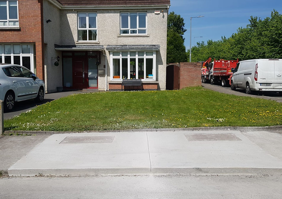 Completed tarmac driveway at residential property, Formac Construction paving contractors Leinster