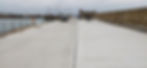 Completed concrete surface on harbour pier, civil engineering works by Formac Construction Leinster